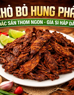 Khô bò Hưng Phát – Đặc sản thơm ngon, chuẩn vị, giá sỉ hấp dẫn