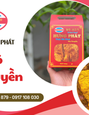 Thưởng thức khô bò gia truyền siêu ngon của Khô Bò Hưng Phát